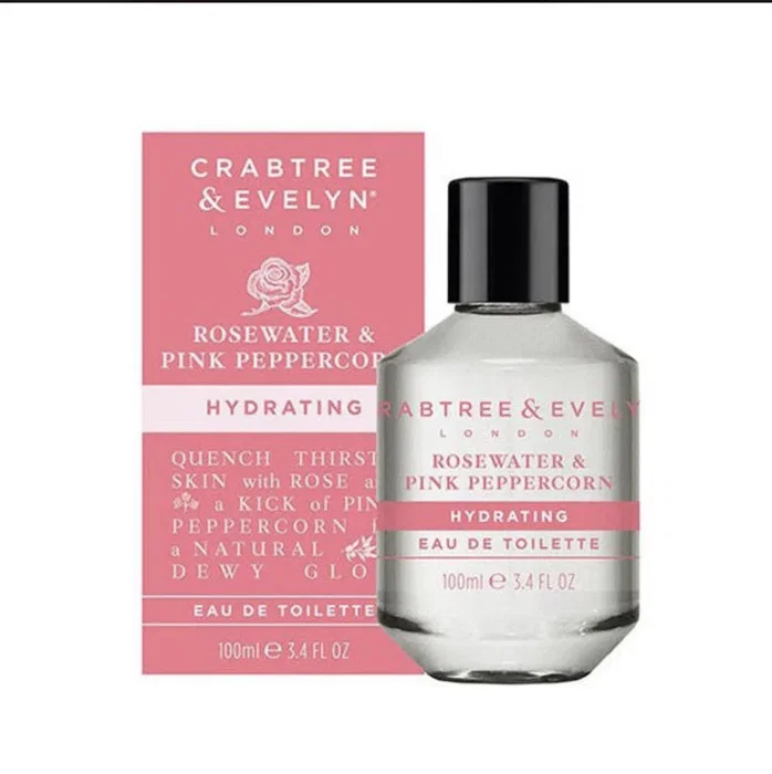 Crabtree & Evelyn Rosewater & Pink Peppercorn Eau de Toilette pour Femme 100 ml Crabtree & Evelyn Rosewater & Pink Peppercorn Eau de Toilette pour Femme 100 ml