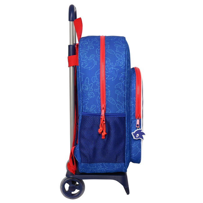Cartable à roulettes Sonic Let's roll Blue marine 33 x 42 x 14 cm Cartable à roulettes Sonic Let's roll Blue marine 33 x 42 x 14 cm