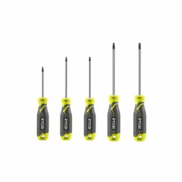 Ryobi Jeu de 5 tournevis TORX avec lame aimantée T10, T15, T20, T25, T30 - RHSDST5