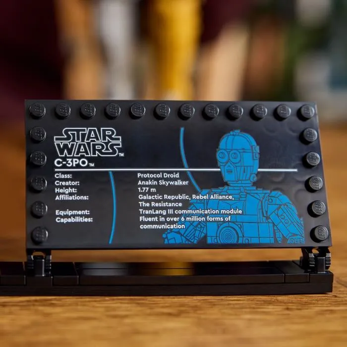 Lego Star Wars 75398 C-3PO - Figurine de Droide à Construire, Maquette de Décoration pour Adultes