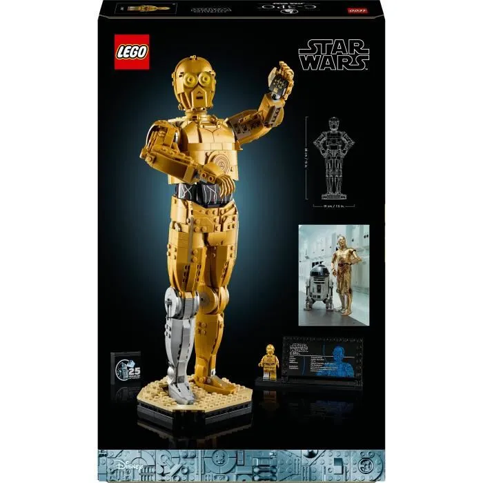 Lego Star Wars 75398 C-3PO - Figurine de Droide à Construire, Maquette de Décoration pour Adultes