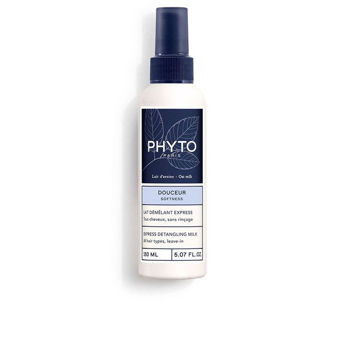 Phyto Douceur Lait Démêlant Express sans rinçage pour tous types de cheveux 150 ml format spray sans silicones ingrédients naturels Phyto Douceur Lait Démêlant Express sans rinçage pour tous types de cheveux 150 ml format spray sans silicones ingrédients naturels