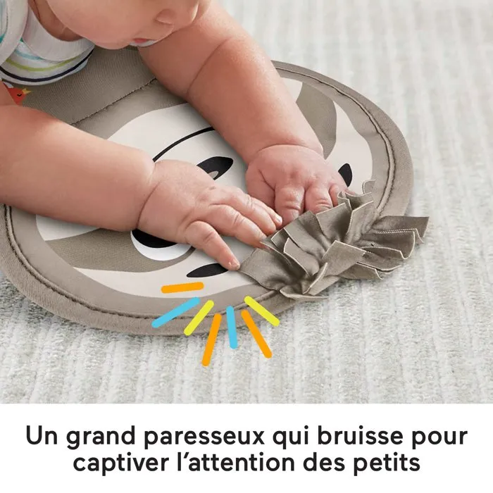 Fisher-Price GRR01 Coussin d'Éveil Musical Jouet d'Éveil pour Bébé dès la Naissance - Sons et Tissu Doux