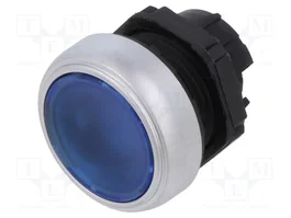 LOVATO ELECTRIC Bouton-poussoir Platinum bleu 22mm plat 2 positions