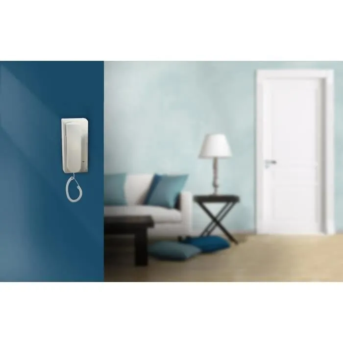 SCS Sentinel Interphone audio Orion 32068 - 2 fils - Ouverture de porte/portail à distance - Platine de rue aluminium avec porte-étiquette rétro-éclairé