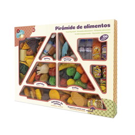 TACHAN - Pyramide Alimentaire Jouet Éducatif 120 Pièces, Aliments en Plastique, Apprentissage Nutrition, Jeu de Rôle pour Enfants 3 Ans et Plus
