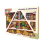 TACHAN - Pyramide Alimentaire Jouet Éducatif 120 Pièces, Aliments en Plastique, Apprentissage Nutrition, Jeu de Rôle pour Enfants 3 Ans et Plus