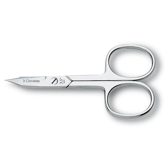 Tres Claveles Ciseaux pour Ongles et Cuticules Courbe 3.5 pouces Tres Claveles Ciseaux pour Ongles et Cuticules Courbe 3.5 pouces