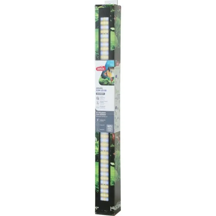 Zolux Rampe d'éclairage LED Slim dimmable 80 cm - Remplacement tube néon T8/T5, ajustable et adaptable Zolux Rampe d'éclairage LED Slim dimmable 80 cm - Remplacement tube néon T8/T5, ajustable et adaptable