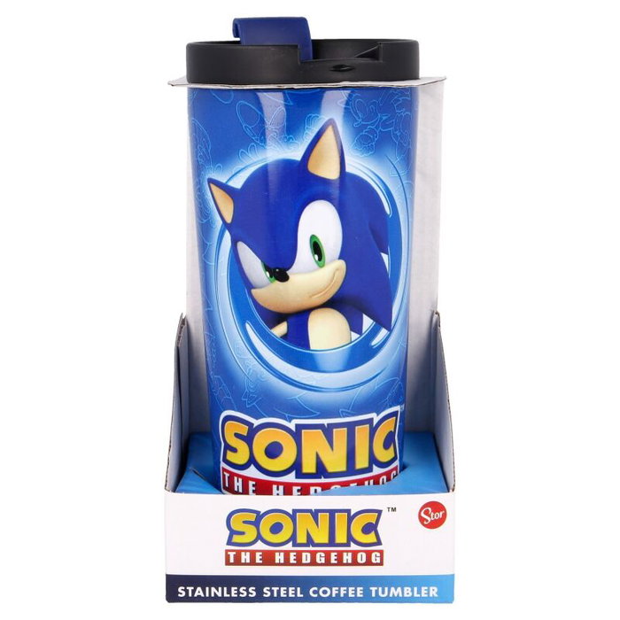 STOR Tasse à café en acier inoxidable Sonic The Hedgehog 425 ml