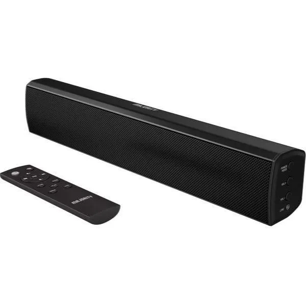 Majority BOWFELL Barre de son 2.1 compacte 50W Bluetooth, RCA, USB, Optique et Aux-in Noir Majority BOWFELL Barre de son 2.1 compacte 50W Bluetooth, RCA, USB, Optique et Aux-in Noir