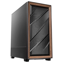 Antec Flux SE Boîte Ordinateur Gaming ATX E-ATX Noir Bois avec 5 Ventilateurs PWM USB-C