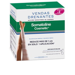 Somatoline Cosmetic Bandages Drainants Kit Complet Action Réductrice des Imperfections Lot de 4 pcs