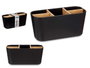 Berilo Organisateur Ovale 5 Compartiments Bambou Noir 21x10x8.8 cm (Set de 6)