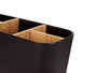 Berilo Organisateur Ovale 5 Compartiments Bambou Noir 21x10x8.8 cm (Set de 6)