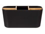 Berilo Organisateur Ovale 5 Compartiments Bambou Noir 21x10x8.8 cm (Set de 6)