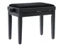 QUIKLOK Banquette Piano Velours Noir Mat