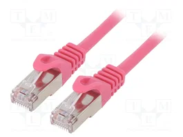 GEMBIRD Cordon de raccordement Cat 6 F/UTP RJ45 1m rose