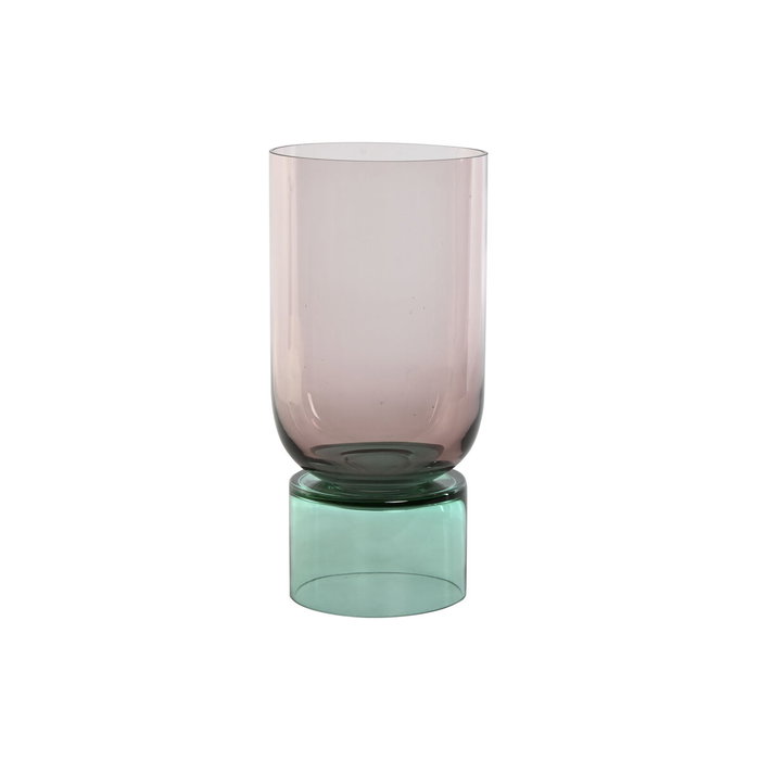 Vase Home ESPRIT Bicolore Verre 15 x 15 x 32 cm Vase Home ESPRIT Bicolore Verre 15 x 15 x 32 cm