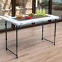Color Baby Table pliable mallette 4 positions, dimensions 122 x 61 x 56 cm pour enfants, en HDPE et acier
