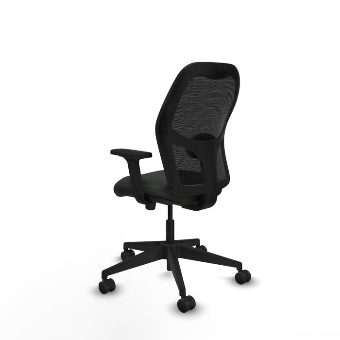 PIQUERAS Y CRESPO Chaise Alocén Synchro Noir avec Accoudoirs 2D
