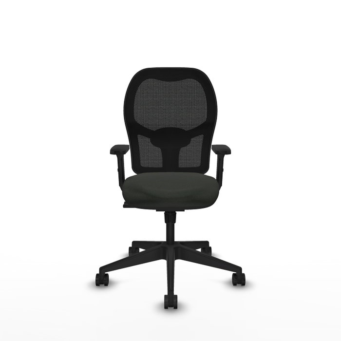 PIQUERAS Y CRESPO Chaise Alocén Synchro Noir avec Accoudoirs 2D