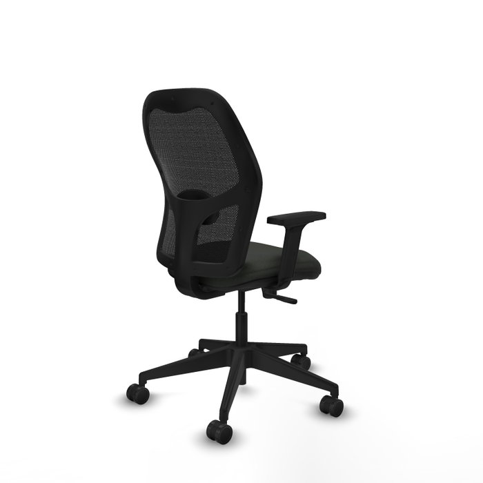 PIQUERAS Y CRESPO Chaise Alocén Synchro Noir avec Accoudoirs 2D