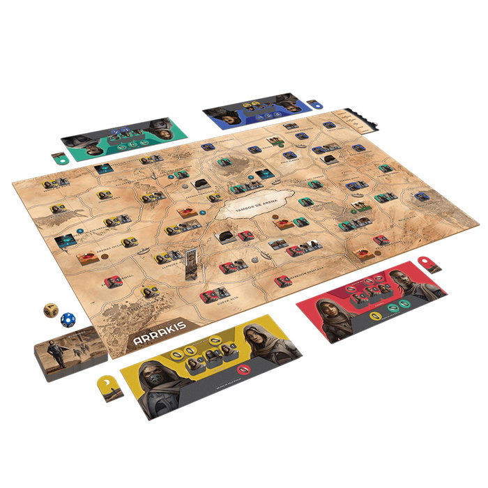 Asmodee DUNE07S Jeu de Société Dune Arrakis : El Alba de los Fremen - Jeu de Stratégie Tribale, 2-4 Joueurs, 14 Ans et +, Version Espagnole