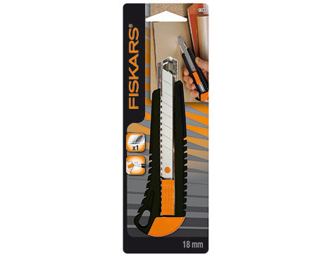 Fiskars Cutter en plastique avec rail métallique, 18 mm