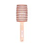 Bifull Brosse Squelette Rose en Poils de Sanglier et Nylon
