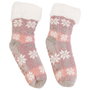 Sensly Chaussettes Antidérapantes en Sherpa Assorties