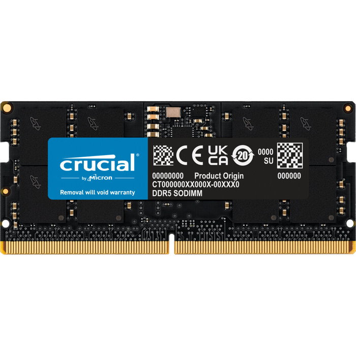 Mémoire RAM Crucial CT16G56C46S5 16 GB DDR5 SDRAM DDR5 5600 MHz Mémoire RAM Crucial CT16G56C46S5 16 GB DDR5 SDRAM DDR5 5600 MHz