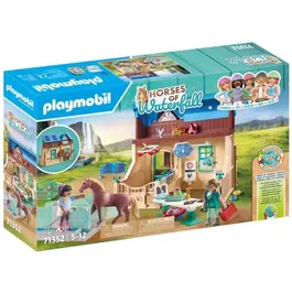 PLAYMOBIL 71352 - Horses of Waterfall - Vétérinaire et centre de thérapie équestre avec aquatrainer et accessoires - Jeu de construction pour enfant dès 5 ans
