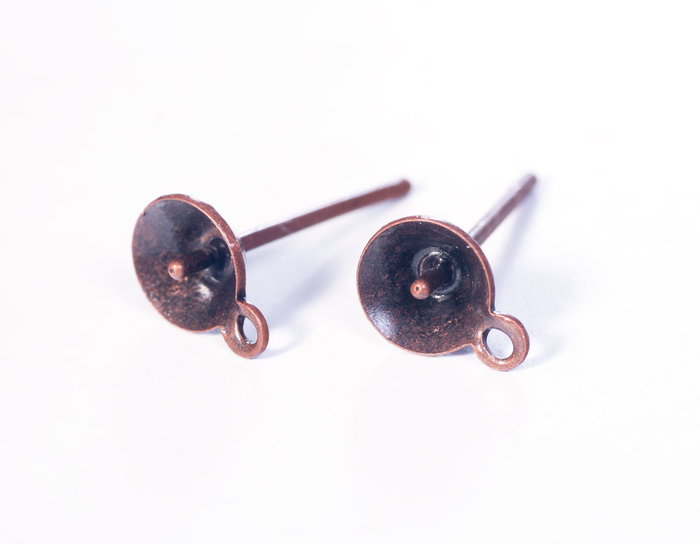 Innspiro Pendientes metálicas para incrustar cobre envejecido 5,0x13,5mm Innspiro Pendientes metálicas para incrustar cobre envejecido 5,0x13,5mm