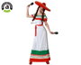 Atosa Déguisement Mexicain Tricolore Femme Adulte XS-S