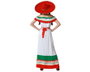 Atosa Déguisement Mexicain Tricolore Femme Adulte XS-S