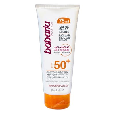Babaria Fluide Solaire Visage & Décolleté Anti-Taches SPF50+