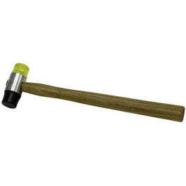 Future Marteau à tête de masse PVC 30 mm avec manche en bois