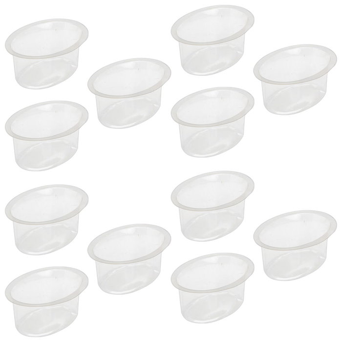 Saveur et Degustation Lot de 12 moules à gelée ovales en PVC