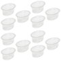 Saveur et Degustation Lot de 12 moules à gelée ovales en PVC