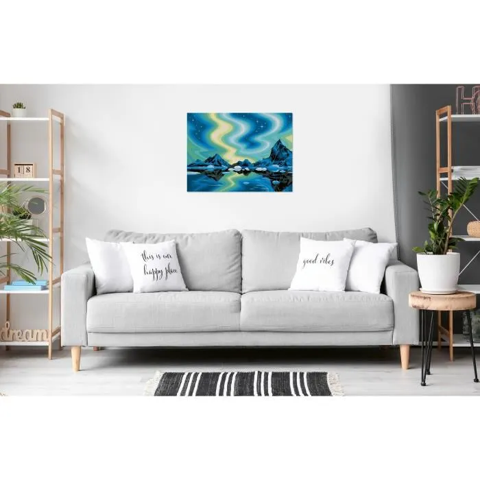 Ravensburger CreArt Kit Peinture par Numéros Toile Aurores Boréales 30x40 cm avec Pinceaux - Loisir Créatif Adulte - Réf. 23907 Ravensburger CreArt Kit Peinture par Numéros Toile Aurores Boréales 30x40 cm avec Pinceaux - Loisir Créatif Adulte - Réf. 23907