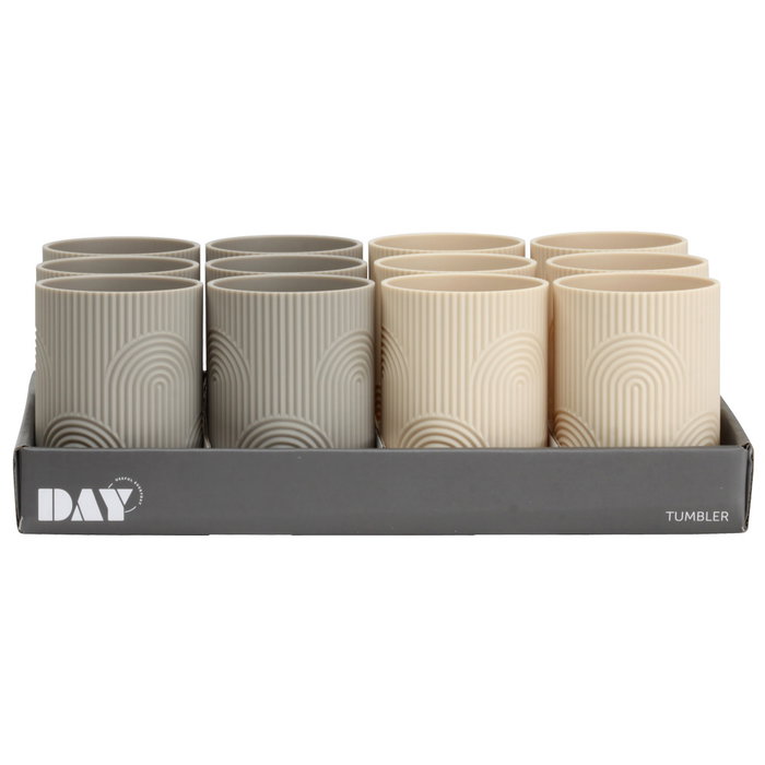 Day Verre avec relief en plastique ABS