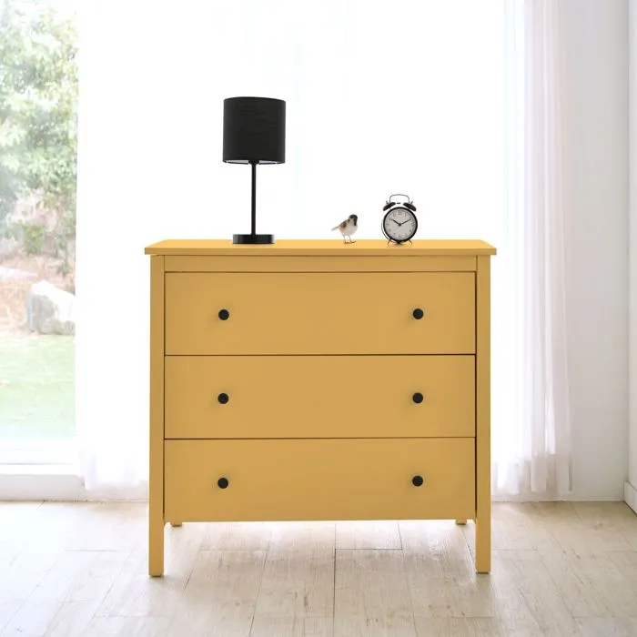 Ripolin - Peinture pour meubles et objets - Jaune Niki - Finition satinée - 0,5L - Intérieur et extérieur - Application facile sans sous-couche - 10% ingrédients biosourcés