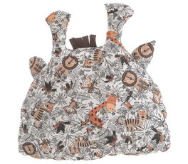 Creaciones Llopis Pare-chocs pour lit de bébé gigogne motif girafe 35 x 34 cm