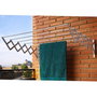 ORYX Séchoir extensible mural aluminium 1,20 mètre