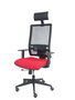 Piqueras y Crespo Chaise de Bureau Horna Rouge et Noir