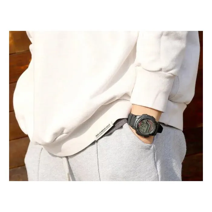 Casio WS-1800 - Montre mixte digitale sport - Noir - Quartz - Chronomètre - Etanche 10 bars