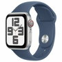 Apple Montre Homme MXGF3QL/A Bleu Argenté