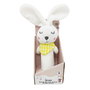 Tachan - Claki Conejotachan, Peluche sonore de la collection Baby Rabbit, couleurs douces, facile à nettoyer, jouet d'éveil pour enfants dès la naissance