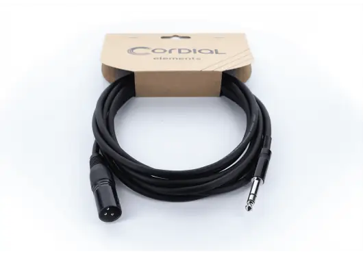 CORDIAL Câble audio XLR mâle / jack stéréo - 1,5 m